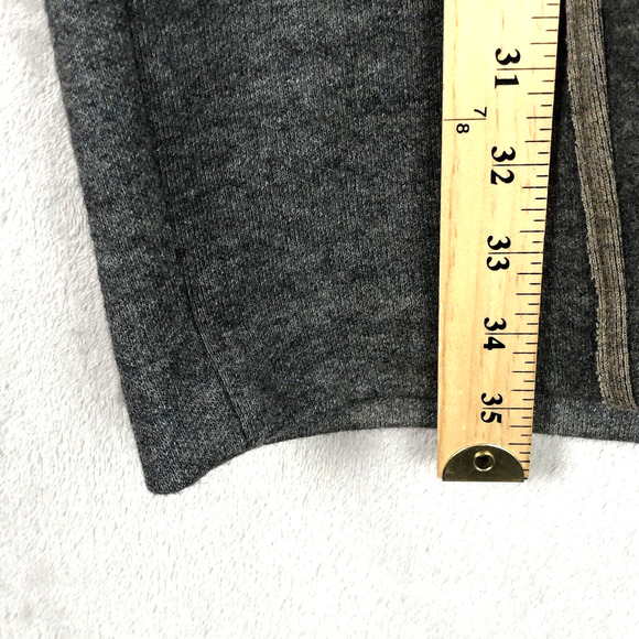 ANTHROPOLOGIE SINE Wool Blend Dress Sz 8 Gray Beige‎ Raw Edges Patchwork S/S - Picture 10 of 10